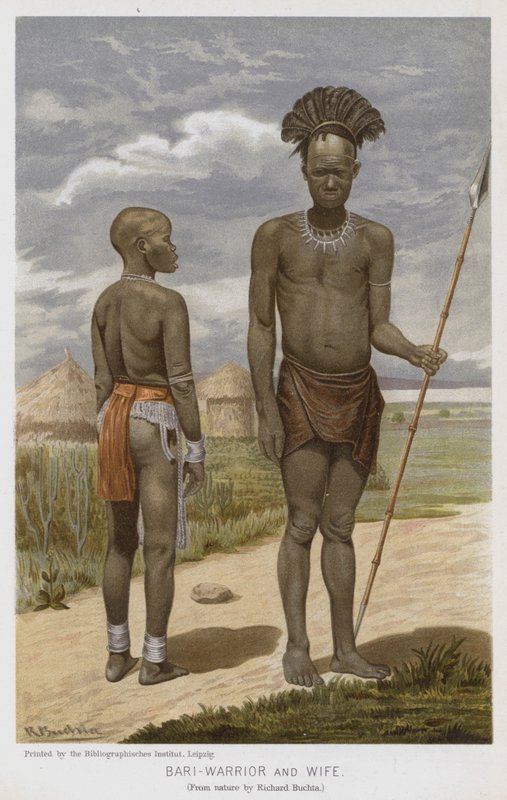 Bari-harcos és felesége (chromolitho) alkotó: Richard (after) Buchta