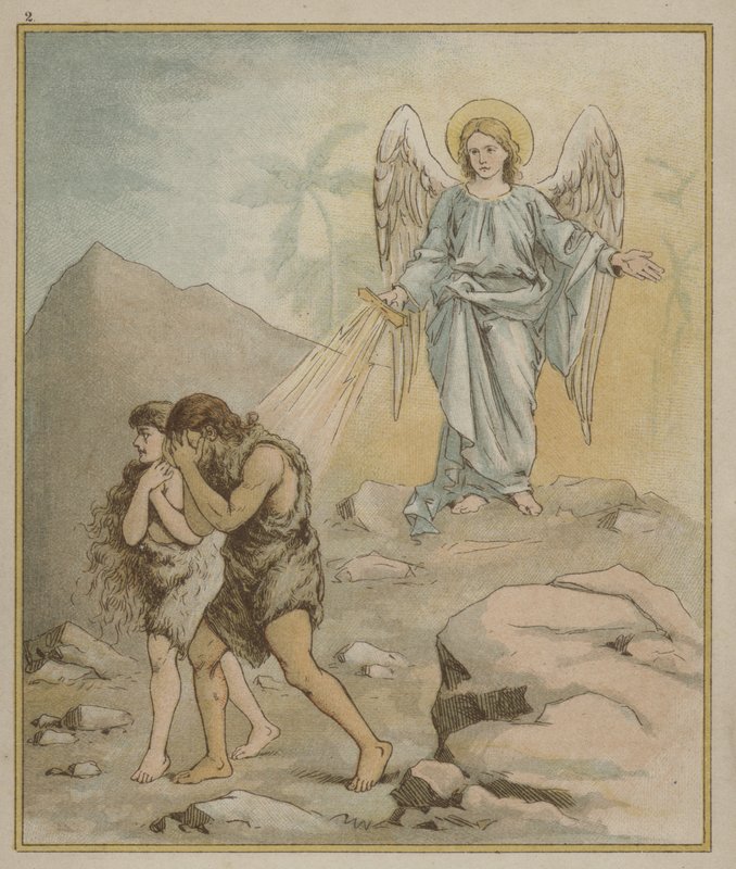 Ádámot és Évát kiűzték az Édenkertből alkotó: Richard Andre