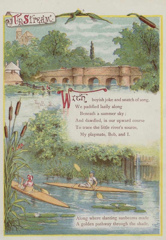 Oldal az Upstreamből, Richard Andre (színes litó) alkotó: Richard Andre