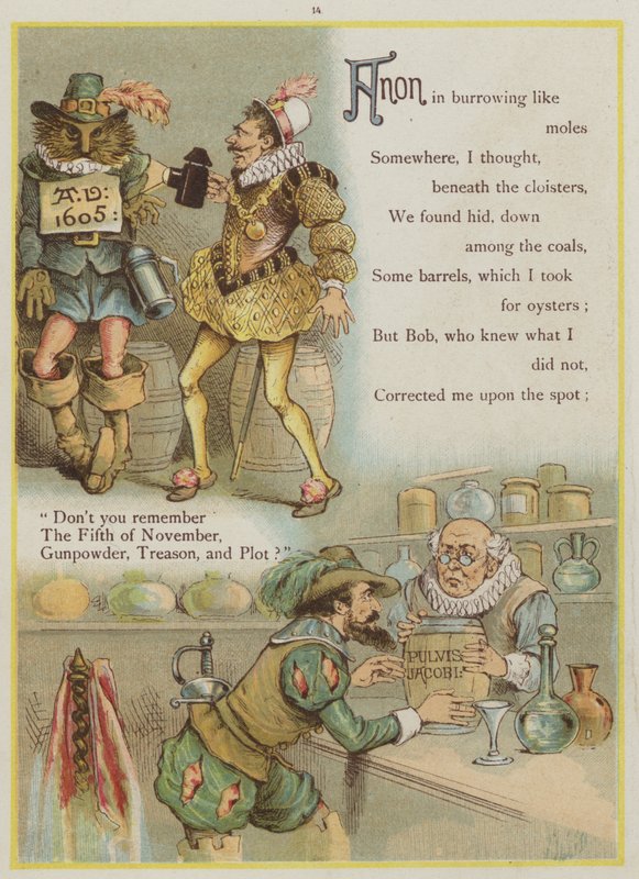Oldal az Upstreamből, Richard Andre, Guy Fawkes és a Gunpowder Plot (színes litó) alkotó: Richard Andre