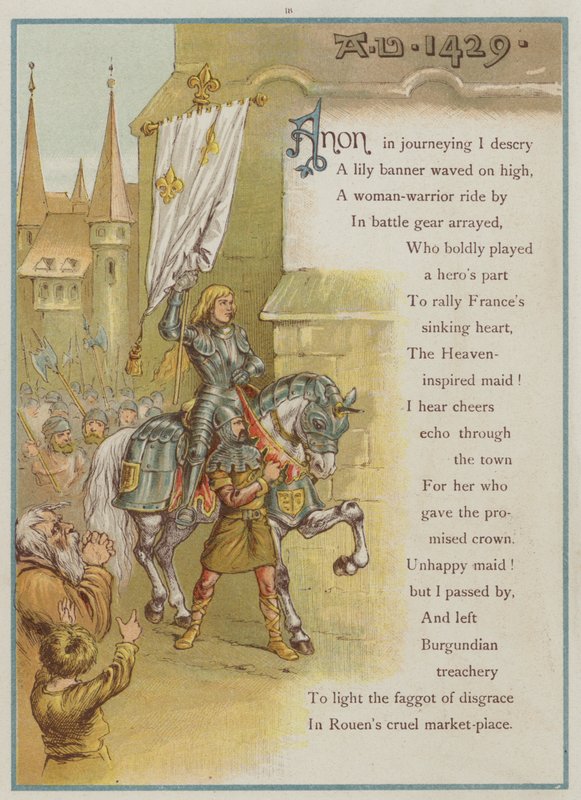 Oldal az Upstreamből, Richard Andre, Joan of Arc (színes litó) alkotó: Richard Andre