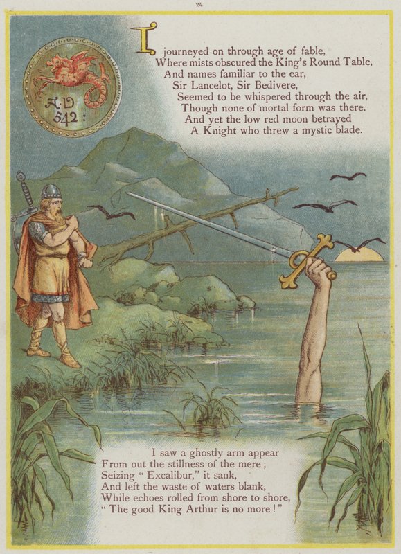 Richard Andre, Arthur király és Excalibur oldal az Upstreamből (színes litó) alkotó: Richard Andre