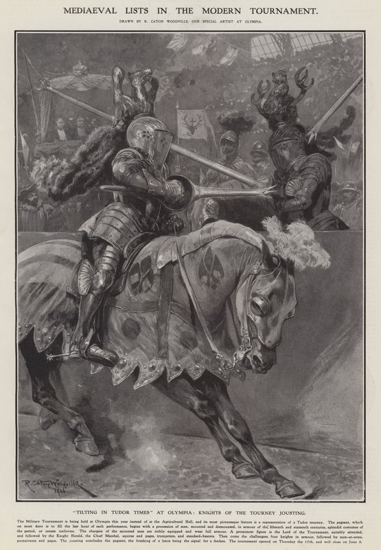 Középkori listák a modern bajnokságban (litho) alkotó: Richard Caton II (after) Woodville