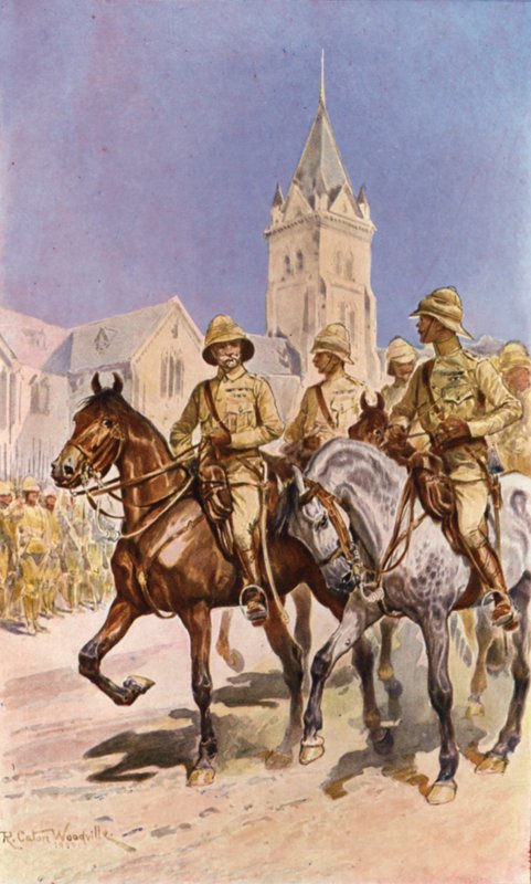 Roberts belépése Pretoriába (színes litográfia) alkotó: Richard Caton II (after) Woodville
