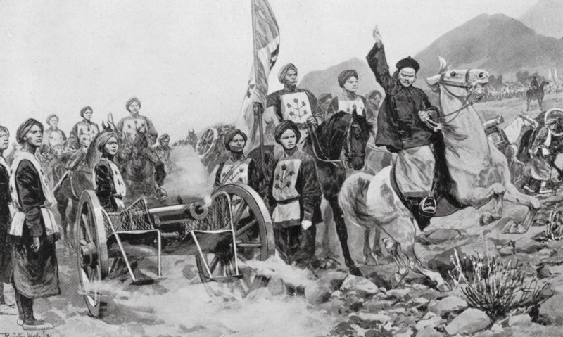 A kínai-japán háború alkotó: Richard Caton II (after) Woodville