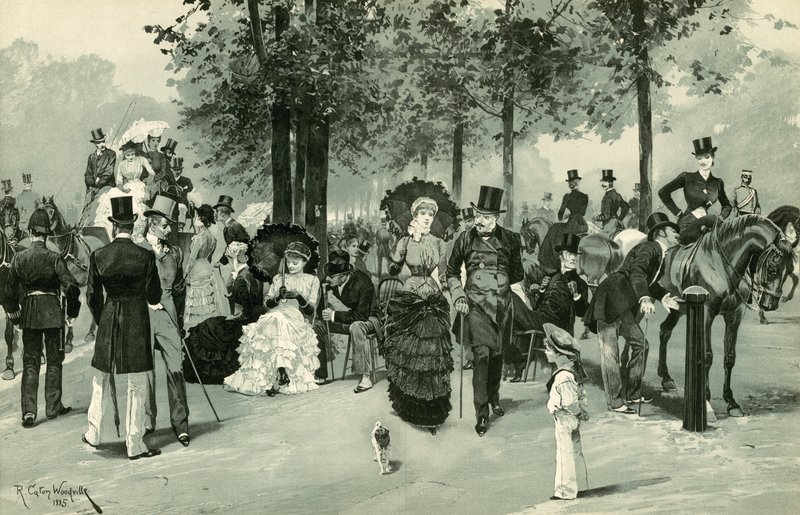A sorban, a Hyde Parkban alkotó: Richard Caton Woodville
