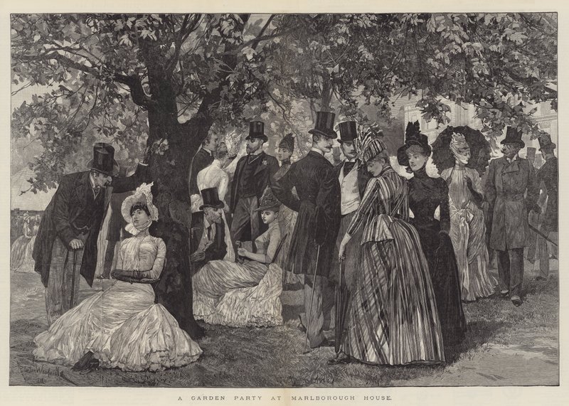 Kerti parti a Marlborough House-ban alkotó: Richard Caton Woodville junior