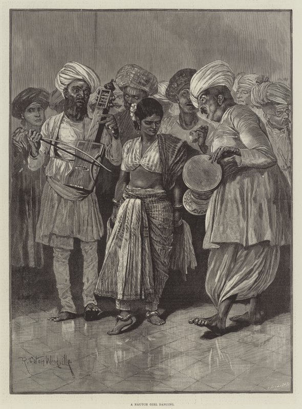 Egy Nautch lány táncol alkotó: Richard Caton Woodville junior