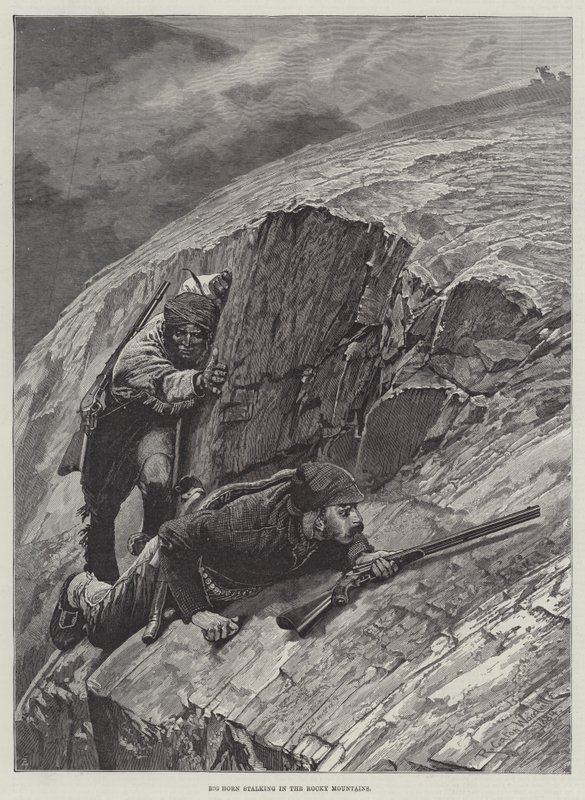 Big Horn Stalking a Sziklás-hegységben alkotó: Richard Caton Woodville junior