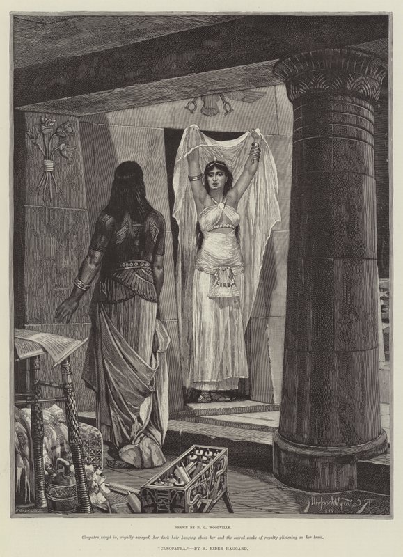 Kleopátra, írta H Rider Haggard alkotó: Richard Caton Woodville junior