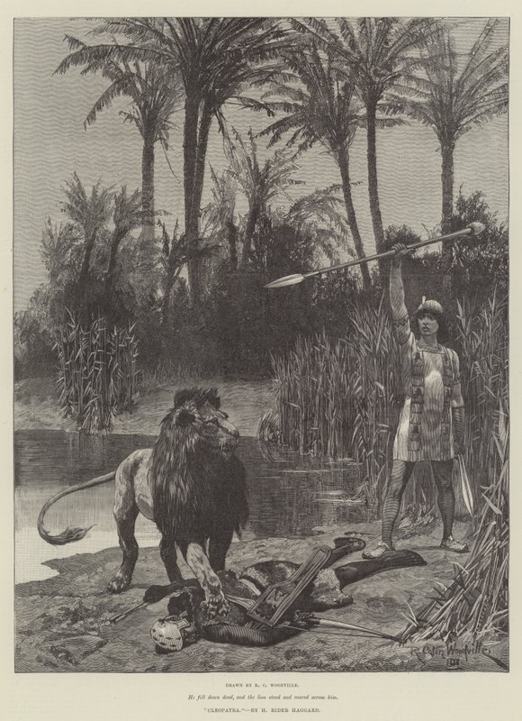 Kleopátra, írta H Rider Haggard alkotó: Richard Caton Woodville junior