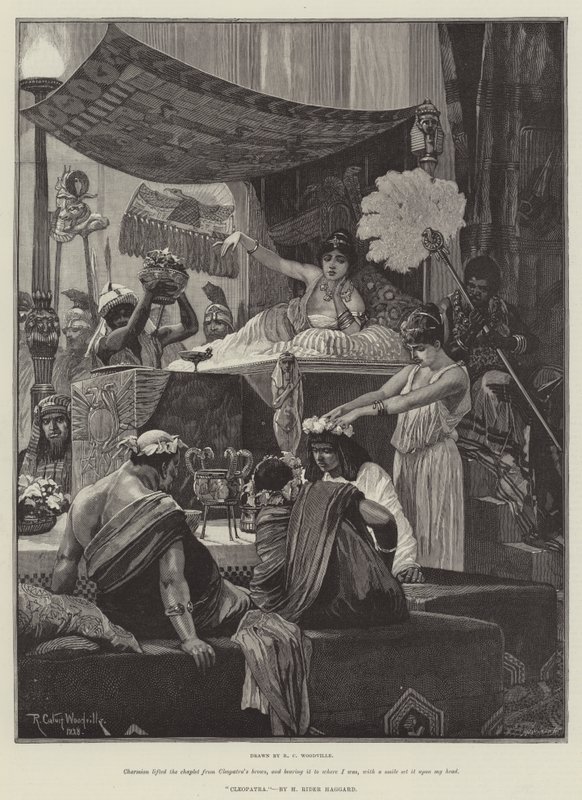 Kleopátra, H Rider Haggard alkotó: Richard Caton Woodville junior