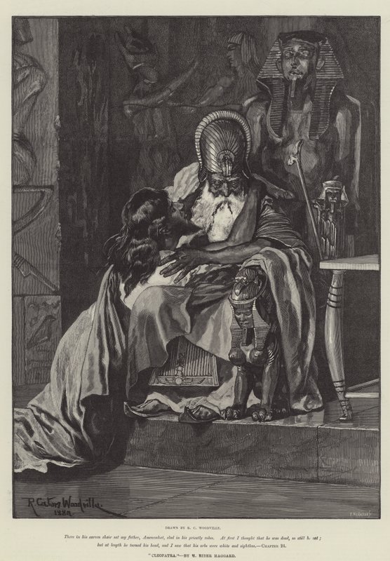 Kleopátra, írta H Rider Haggard alkotó: Richard Caton Woodville junior