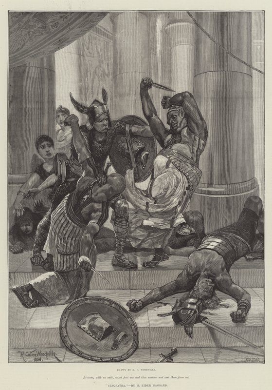Kleopátra, írta H Rider Haggard alkotó: Richard Caton Woodville junior