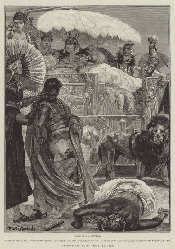 Kleopátra, H Rider Haggard alkotó: Richard Caton Woodville junior
