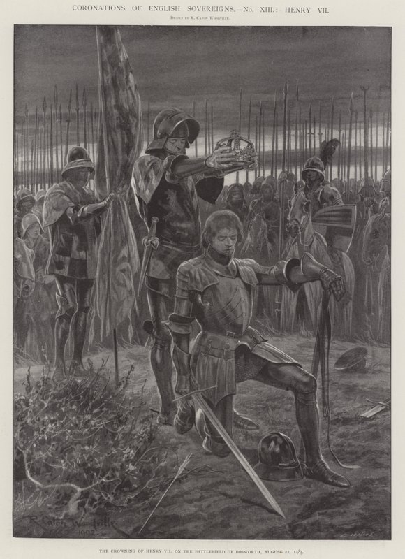 Az angol uralkodók koronázása, Henrik VII alkotó: Richard Caton Woodville junior