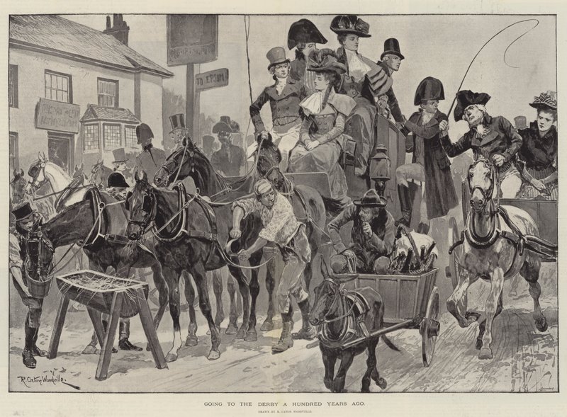 Száz éve jártam a Derbyre alkotó: Richard Caton Woodville junior