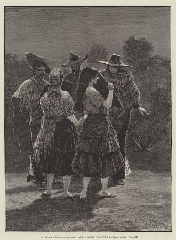 Maruja, szerző: Bret Harte alkotó: Richard Caton Woodville junior