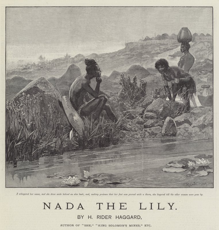 Nada, a liliom, szerző: H Rider Haggard alkotó: Richard Caton Woodville junior