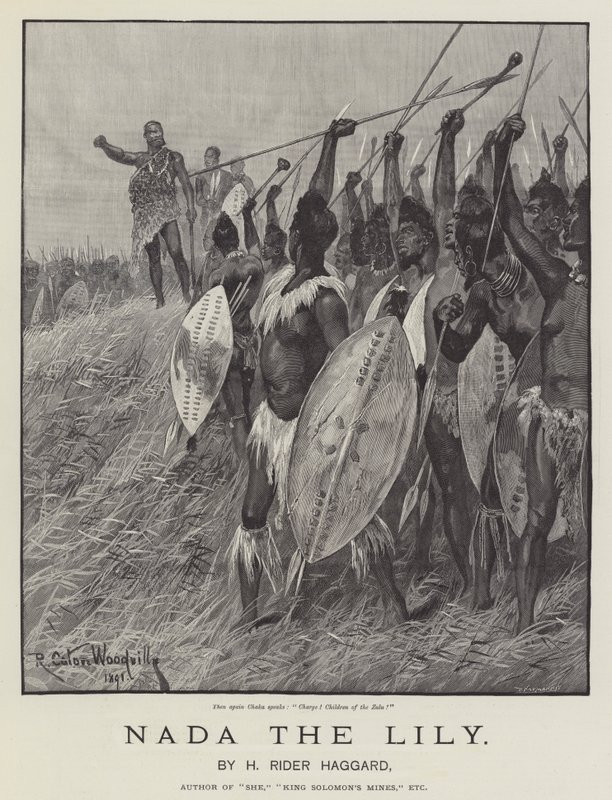 Nada, a liliom, szerző: H Rider Haggard alkotó: Richard Caton Woodville junior