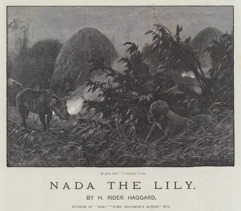Nada, a liliom, szerző: H Rider Haggard alkotó: Richard Caton Woodville junior
