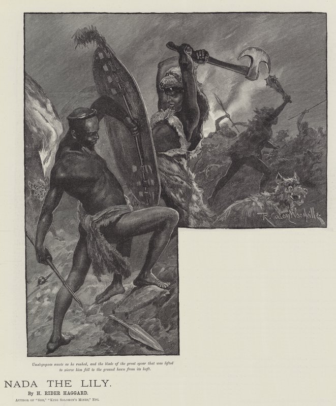 Nada, a liliom, szerző: H Rider Haggard alkotó: Richard Caton Woodville junior