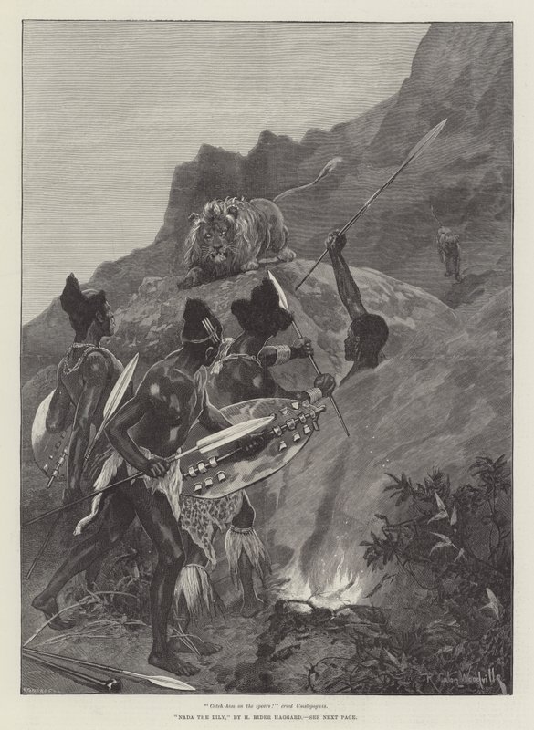 Nada, a liliom, szerző: H Rider Haggard alkotó: Richard Caton Woodville junior