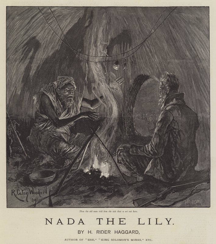 Nada, a liliom, szerző: H Rider Haggard alkotó: Richard Caton Woodville junior