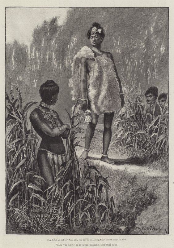 Nada, a liliom, szerző: H Rider Haggard alkotó: Richard Caton Woodville junior