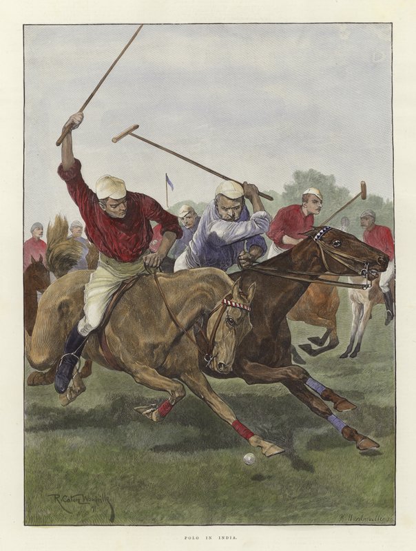 Polo Indiában alkotó: Richard Caton Woodville junior
