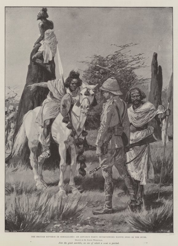 A Brit Reverse Szomáliföldön, egy Advance Party interjút készít a Native Spies in the Bush-ban alkotó: Richard Caton Woodville junior