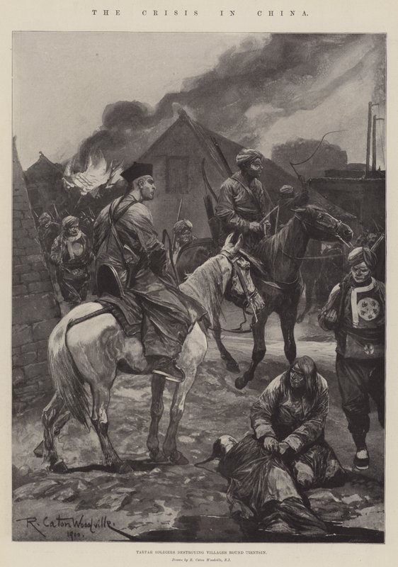 A válság Kínában alkotó: Richard Caton Woodville junior