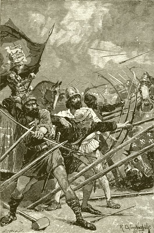 Az azincourt-i angol íjászok alkotó: Richard Caton Woodville junior