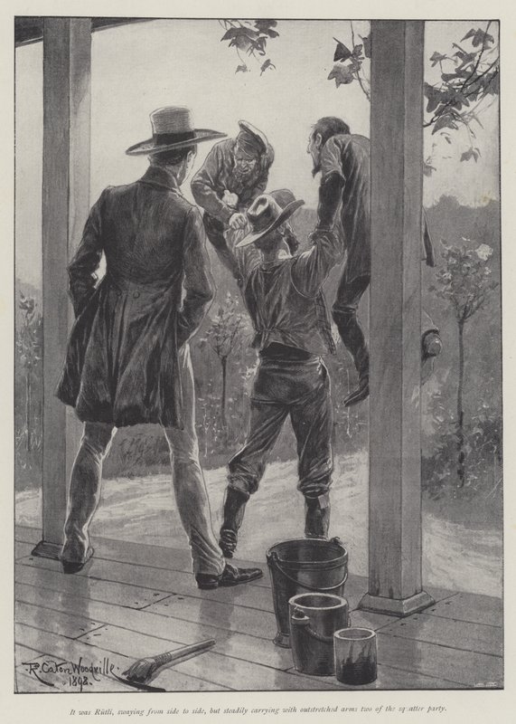 Az ember és a hegy, Bret Harte alkotó: Richard Caton Woodville junior