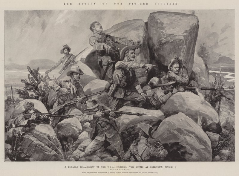 Polgári katonáink visszatérése alkotó: Richard Caton Woodville junior