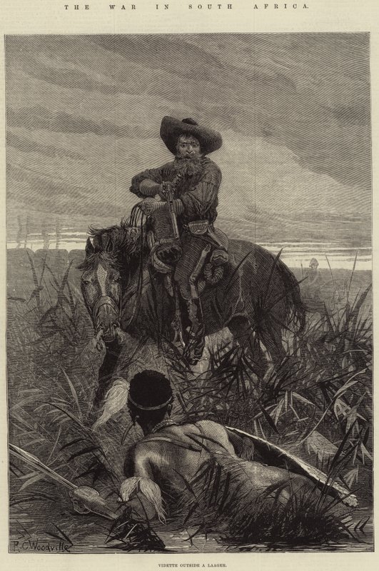 A háború Dél-Afrikában alkotó: Richard Caton Woodville junior