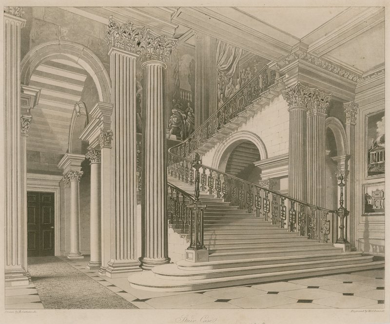 Buckingham-palota, lépcsőház alkotó: Richard Cattermole