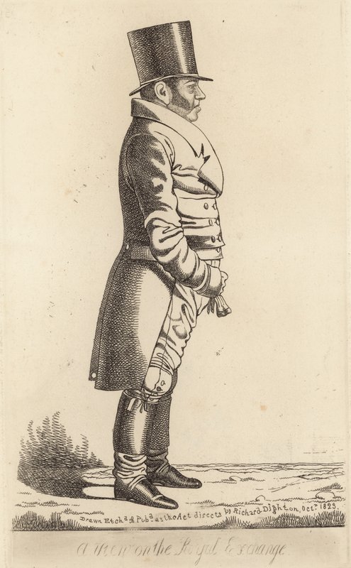 Richard Thornton; Kilátás a királyi börzére alkotó: Richard Dighton