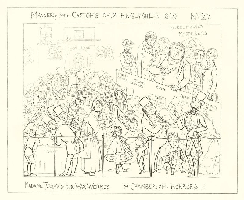 1849, Madame Tussauds Waxworks, A borzalmak kamrája alkotó: Richard Doyle