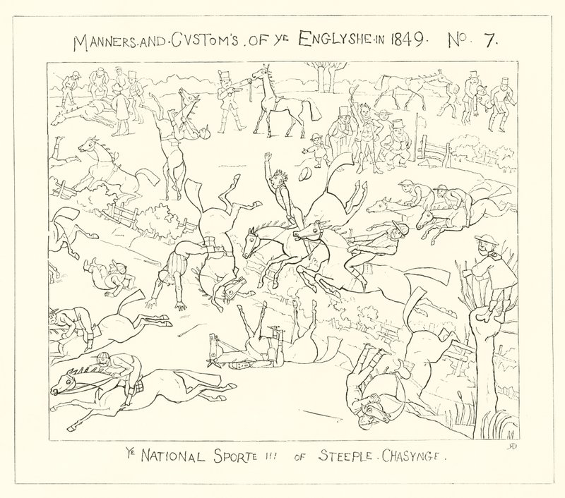 1849, a Nemzeti Toronyüldözési Sport alkotó: Richard Doyle
