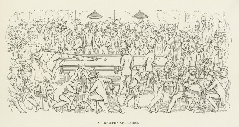 Kneipe Prágában alkotó: Richard Doyle