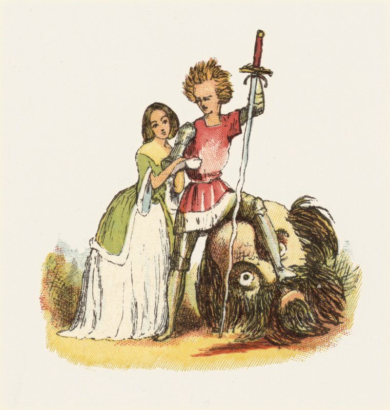Illusztráció: Jack, az óriásgyilkos (színes litó) alkotó: Richard Doyle