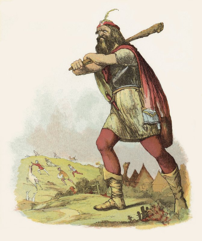 Illusztráció: Jack, az óriásgyilkos (színes litó) alkotó: Richard Doyle