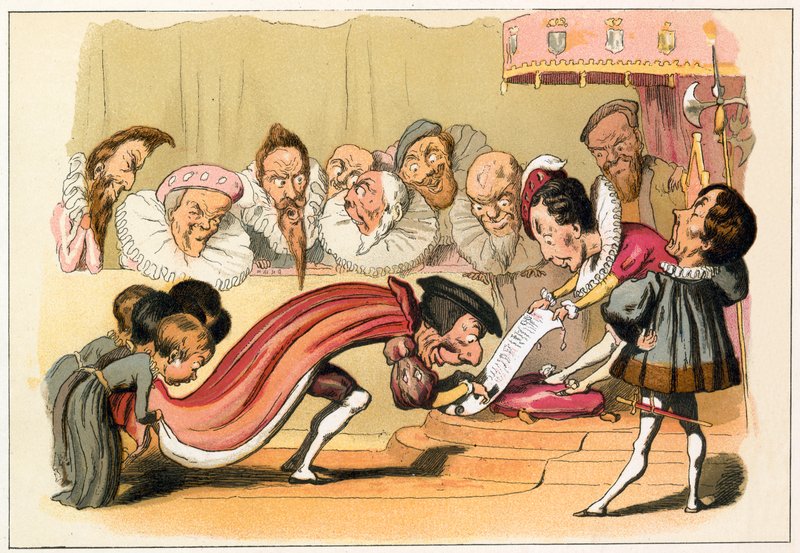 VI. Edward király oklevelet ad alkotó: Richard Doyle