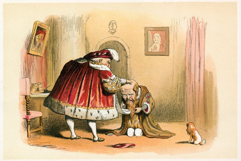 Henrik király és parlamenti képviselő alkotó: Richard Doyle