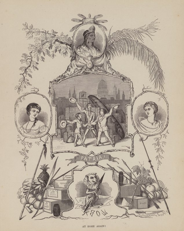 Oldal a Brown, Jones és Robinson urak amerikai körútjából (metszet) alkotó: Richard Doyle