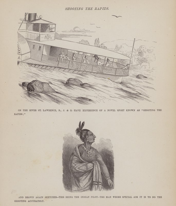 Oldal a Brown, Jones és Robinson urak amerikai körútjából (metszet) alkotó: Richard Doyle