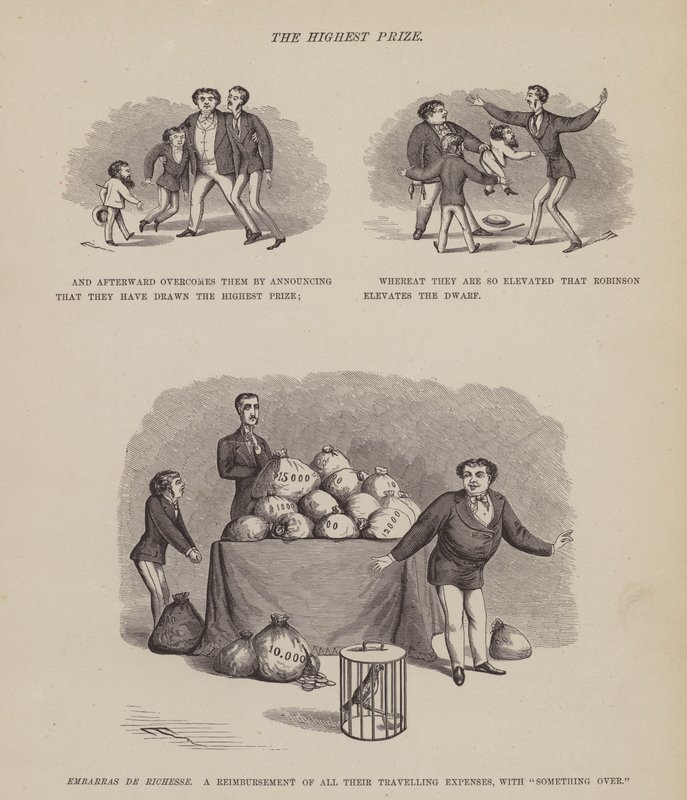 Oldal a The American Tour of Messrs Brown, Jones and Robinson című könyvből (metszet) alkotó: Richard Doyle