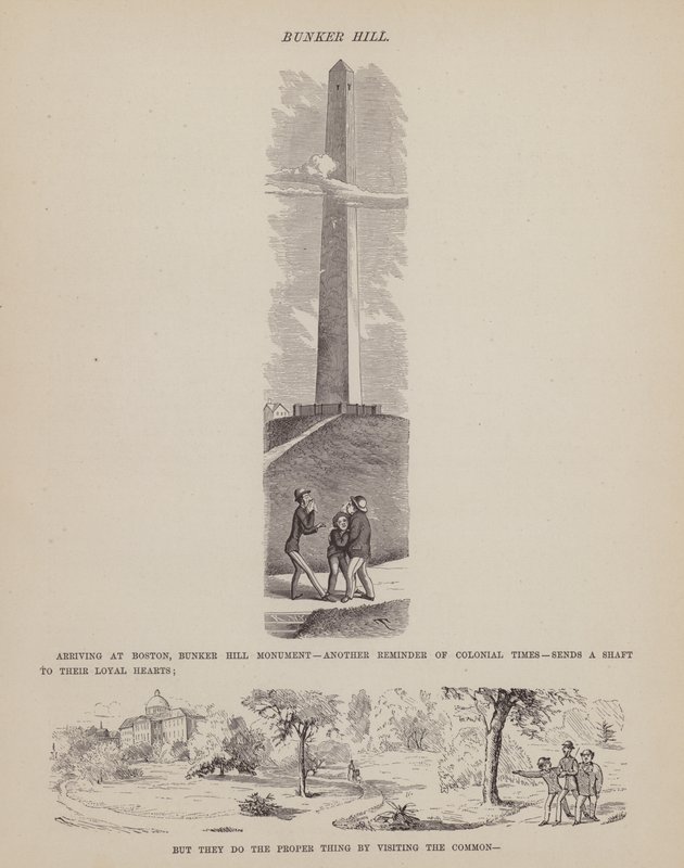 Oldal a Brown, Jones és Robinson urak amerikai körútjából (metszet) alkotó: Richard Doyle