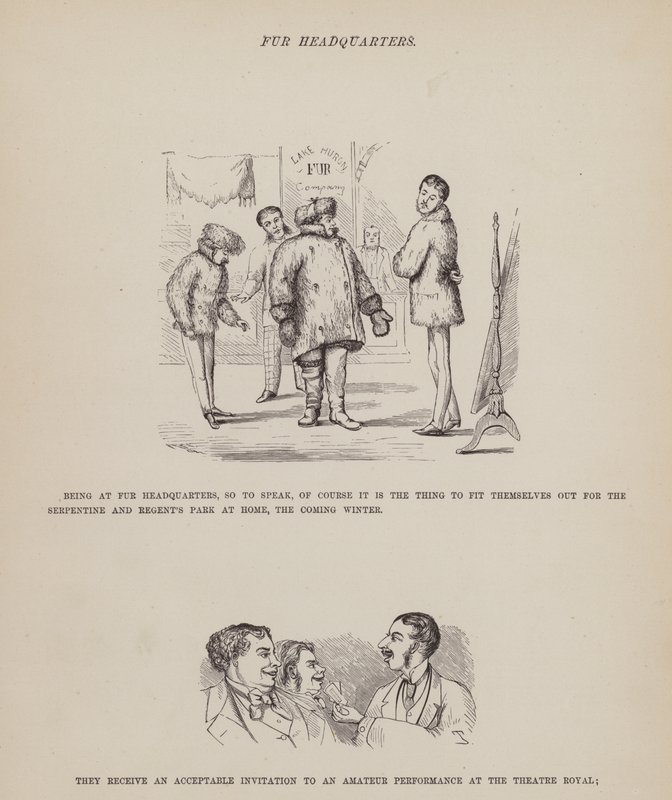 Oldal a Brown, Jones és Robinson urak amerikai körútjából (metszet) alkotó: Richard Doyle
